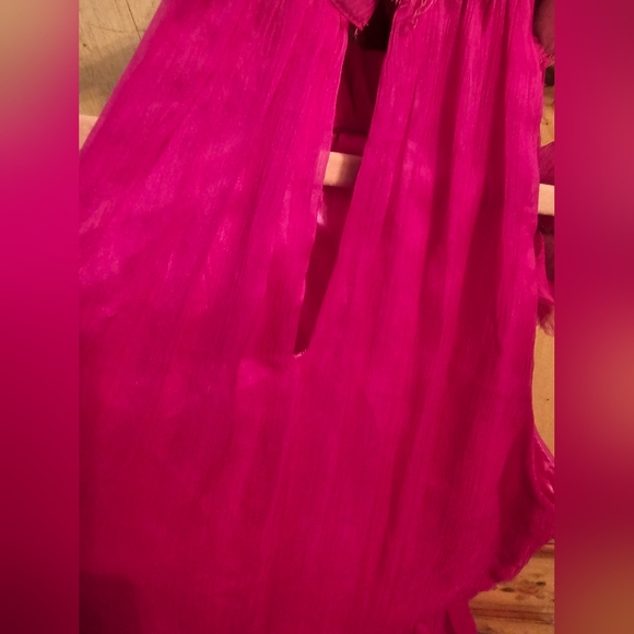 Vintage Fuschia Chiffon Dress by BETTER B. - Picture 7 of 12